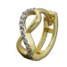 Silberdream GoldDream Creole Unendlich Zirkonia Ohrring 333 Gelbgold Echtschmuck GDO5131Y