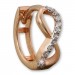 Silberdream GoldDream Creole Unendlich Zirkonia Ohrring 333 Roségold Echtschmuck GDO5131E
