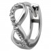 Silberdream GoldDream Creole Unendlich Zirkonia Ohrring 333 Weißgold Echtschmuck GDO5131J