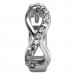 Silberdream GoldDream Creole Unendlich Zirkonia Ohrring 333 Weißgold Echtschmuck GDO5131J