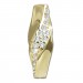 Silberdream GoldDream Creole Wave Oval Zirkonia Ohrring 333er Gold Echtschmuck GDO5707Y