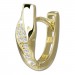 Silberdream GoldDream Creole Wave Oval Zirkonia Ohrring 333er Gold Echtschmuck GDO5707Y