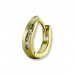 Silberdream GoldDream Creole Welle Zirkonia Ohrring 333 Gelbgold Echtschmuck GDO539WY