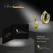 Silberdream GoldDream Creole Welle Zirkonia Ohrring 333 Gelbgold Echtschmuck GDO539WY