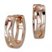 Silberdream GoldDream Creole Welle Zirkonia Ohrring 333er Rosegold Echtschmuck GDO5061E