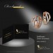 Silberdream GoldDream Creole Welle Zirkonia Weiß Ohrring 333 Rosegold Echtschmuck GDO5021E