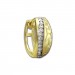 Silberdream GoldDream Creole Welle Zirkonia Weiß Ohrring 333 Gelbgold Echtschmuck GDO527WY