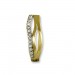 Silberdream GoldDream Creole Wellen Zirkonia Ohrring 333 Gelbgold Echtschmuck GDO532WY