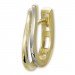 Silberdream GoldDream Creole Wellen Zweifarbig Ohrring 333 Gold Echtschmuck GDO5662T