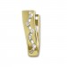 Silberdream GoldDream Creole Zickzack Zirkonia Ohrring 333 Gelbgold Echtschmuck GDO535WY