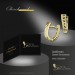 Silberdream GoldDream Creole Zickzack Zirkonia Ohrring 333 Gelbgold Echtschmuck GDO535WY