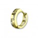 Silberdream GoldDream Creole Zirkonia Weiß Ohrring 333 Gelbgold Echtschmuck GDO540WY