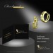 Silberdream GoldDream Creole Zirkonia Weiß Ohrring 333 Gelbgold Echtschmuck GDO540WY