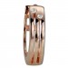 Silberdream GoldDream Creole Zirkonia Weiß Ohrring 333er Rosegold Echtschmuck GDO5011E