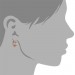 Silberdream GoldDream Creole Zirkonia Weiß Ohrring 333er Rosegold Echtschmuck GDO5011E