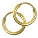 Silberdream GoldDream Damen Creolen Ohrring 13mm Gelbgold 8 Karat GDOB00013K