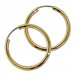 Silberdream GoldDream Damen Creolen Ohrring 30mm Gelbgold 8 Karat GDOB00330K