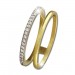 Silberdream GoldDream Gold Doppel Ring Zirkonia weiß Gr.56 333er Gelbgold GDR505Y56