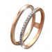 Silberdream GoldDream Gold Doppel Ring Zirkonia weiß Gr.56 333er Rosegold GDR505E56