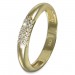 Silberdream GoldDream Gold Ring 3-reihig Zirkonia Gr.56 333er Gelbgold GDR559Y56