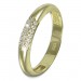 Silberdream GoldDream Gold Ring 3-reihig Zirkonia Gr.62 333er Gelbgold GDR559Y62