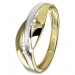 Silberdream GoldDream Gold Ring Bicolor Gr.54 333er Gelbgold GDR558T54