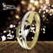 Silberdream GoldDream Gold Ring Bicolor Gr.58 333er Gelbgold GDR558T58