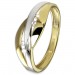 Silberdream GoldDream Gold Ring Bicolor Gr.58 333er Gelbgold GDR558T58