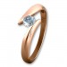 Silberdream GoldDream Gold Ring Big Zirkonia weiß Gr.54 333er Rosegold GDR512E54