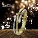 Silberdream GoldDream Gold Ring Boho Zweifarbig Zirkonia Gr.56 333er Gold GDR532T56