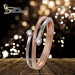Silberdream GoldDream Gold Ring Boho Zweifarbig Zirkonia Gr.56 333er Rosegold GDR532E56