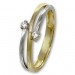 Silberdream GoldDream Gold Ring Boho zweifarbig Zirkonia Gr.60 333er Gold GDR532T60