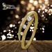 Silberdream GoldDream Gold Ring Gr.54 3er Zirkonia Weiß 333er Gelbgold GDR529Y54