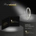 Silberdream GoldDream Gold Ring Gr.54 Line Zirkonia Weiß 333er Weißgold GDR524J54