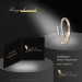 Silberdream GoldDream Gold Ring Gr.54 Line Zirkonia Weiß 333er Roségold GDR524E54