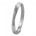 Silberdream GoldDream Gold Ring Gr.58 Swing Zirkonia weiß 333er Weißgold GDR523J58