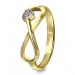 Silberdream GoldDream Gold Ring Gr.58 Unendlich mit Herz 333er Gelbgold GDR516Y58
