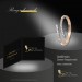 Silberdream GoldDream Gold Ring Gr.60 Line Zirkonia Weiß 333er Roségold GDR524E60
