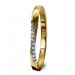Silberdream GoldDream Gold Ring Gr.60 Swing Zirkonia weiß 333er Gelbgold GDR523Y60