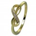 Silberdream GoldDream Gold Ring Infinity Gr.54 Zirkonia weiß 333er Gelbgold GDR541Y54
