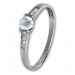 Silberdream GoldDream Gold Ring Kristall Zirkonia weiß Gr.58 333er Weißgold GDR508J58