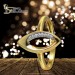 Silberdream GoldDream Gold Ring Leaf Gr.54 Zirkonia 333er Gelbgold GDR527Y54