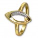 Silberdream GoldDream Gold Ring Leaf Gr.54 Zirkonia 333er Gelbgold GDR527Y54