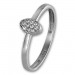 Silberdream GoldDream Gold Ring Oval Zirkonia weiß Gr.58 333er Weißgold GDR507J58