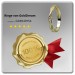 Silberdream GoldDream Gold Ring Twisted Gr.54 Zirkonia Weiß 333er Gelbgold GDR540Y54