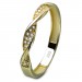 Silberdream GoldDream Gold Ring Twisted Gr.54 Zirkonia weiß 333er Gelbgold GDR540Y54