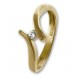 Silberdream GoldDream Gold Ring Wave Zirkonia Gr.54 333er Gelbgold GDR531Y54