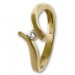 Silberdream GoldDream Gold Ring Wave Zirkonia Gr.58 333er Gelbgold GDR531Y58