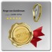 Silberdream GoldDream Gold Ring Welle Zirkonia Weiß Gr.54 333er Gelbgold GDR510T54