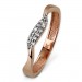 Silberdream GoldDream Gold Ring Welle Zirkonia weiß Gr.54 333er Rosegold GDR501E54